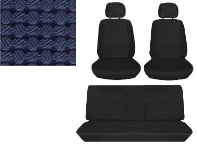 Seat upholstery blue set 8.75-